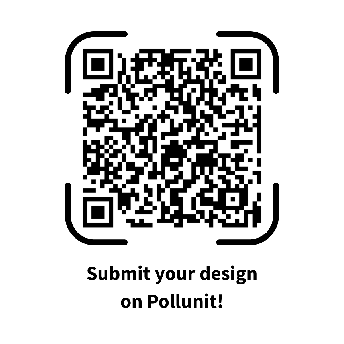 QR code to Pollunit where you can submit your avatar design. Use the link in the text as an alternative.